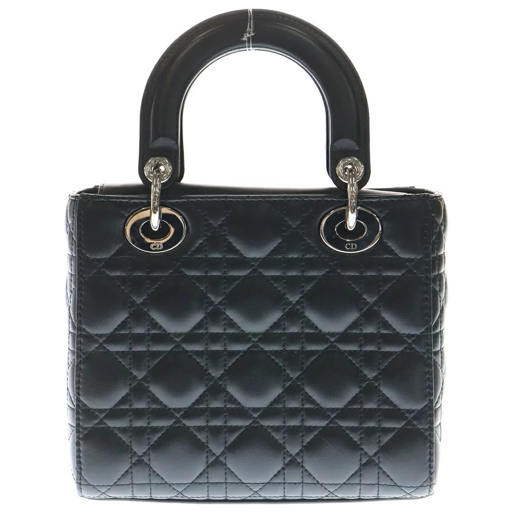Dior Handbag Black Lambskin Shoulder Lady Christian  Bag MyABC